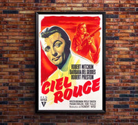 Blood on the Moon 1948 - France - Robert Mitchum - Vintage Classic Movie Poster