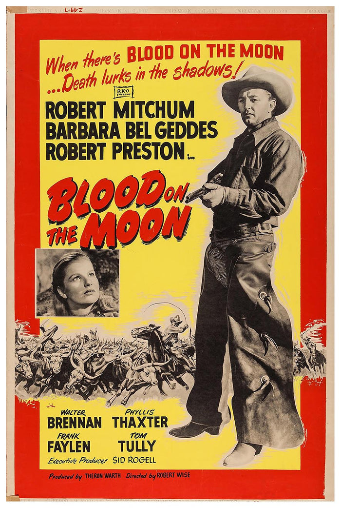 Blood on the Moon 1948 - Robert Mitchum - Vintage Classic Movie Poster