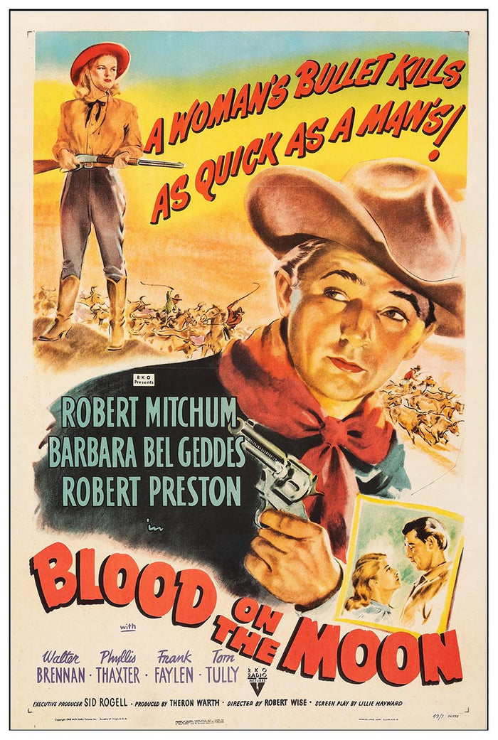Blood on the Moon 1948 v2 - Robert Mitchum - Vintage Classic Movie Poster