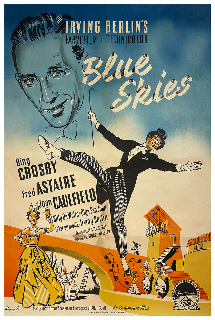 Blue Skies 1946 - Denmark - Classic Movie Poster