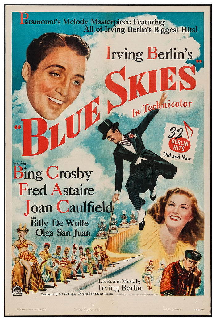 Blue Skies 1946 - US - Classic Movie Poster