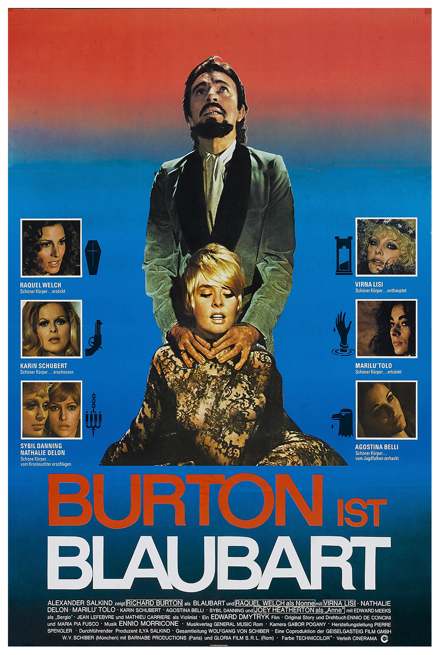 Bluebeard 1972 - Richard Burton - Germany - Classic Movie Poster