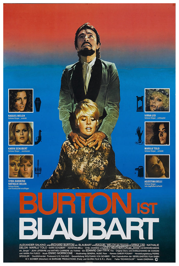 Bluebeard 1972 - Richard Burton - Germany - Classic Movie Poster
