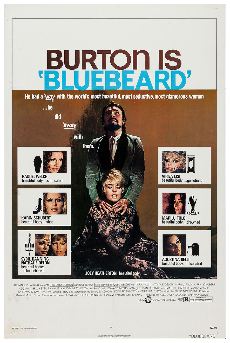 Bluebeard 1972 - Richard Burton - US - Classic Movie Poster