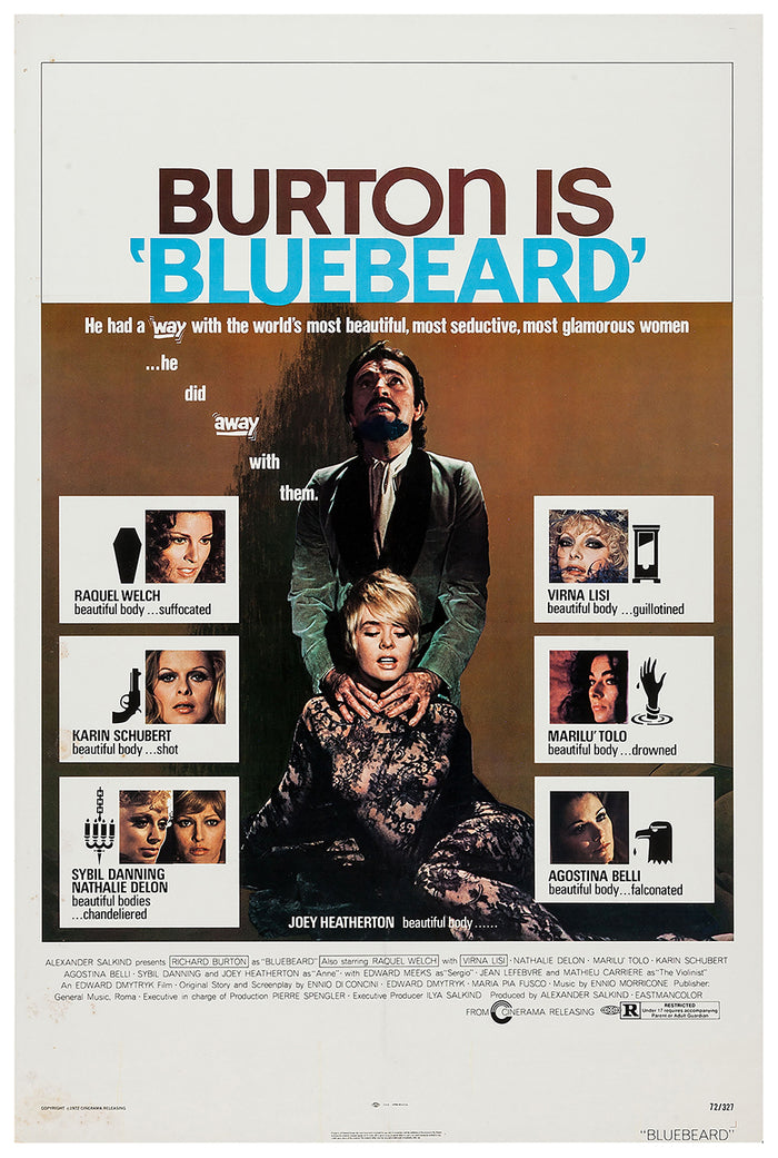 Bluebeard 1972 - Richard Burton - US - Classic Movie Poster