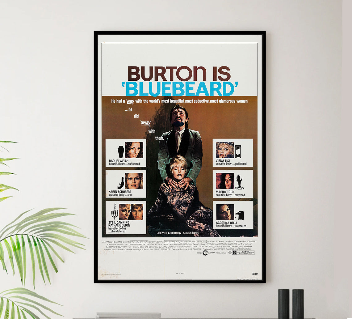 Bluebeard 1972 - Richard Burton - US - Classic Movie Poster