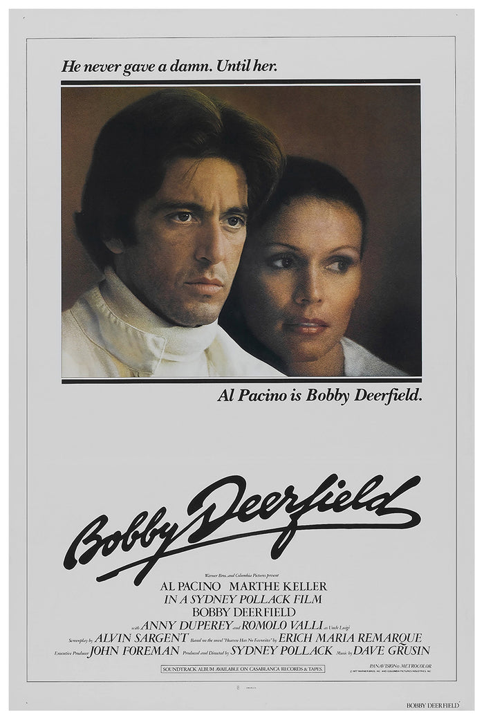 Bobby Deerfield 1977 - Al Pacino - US (2) - Classic Movie Poster