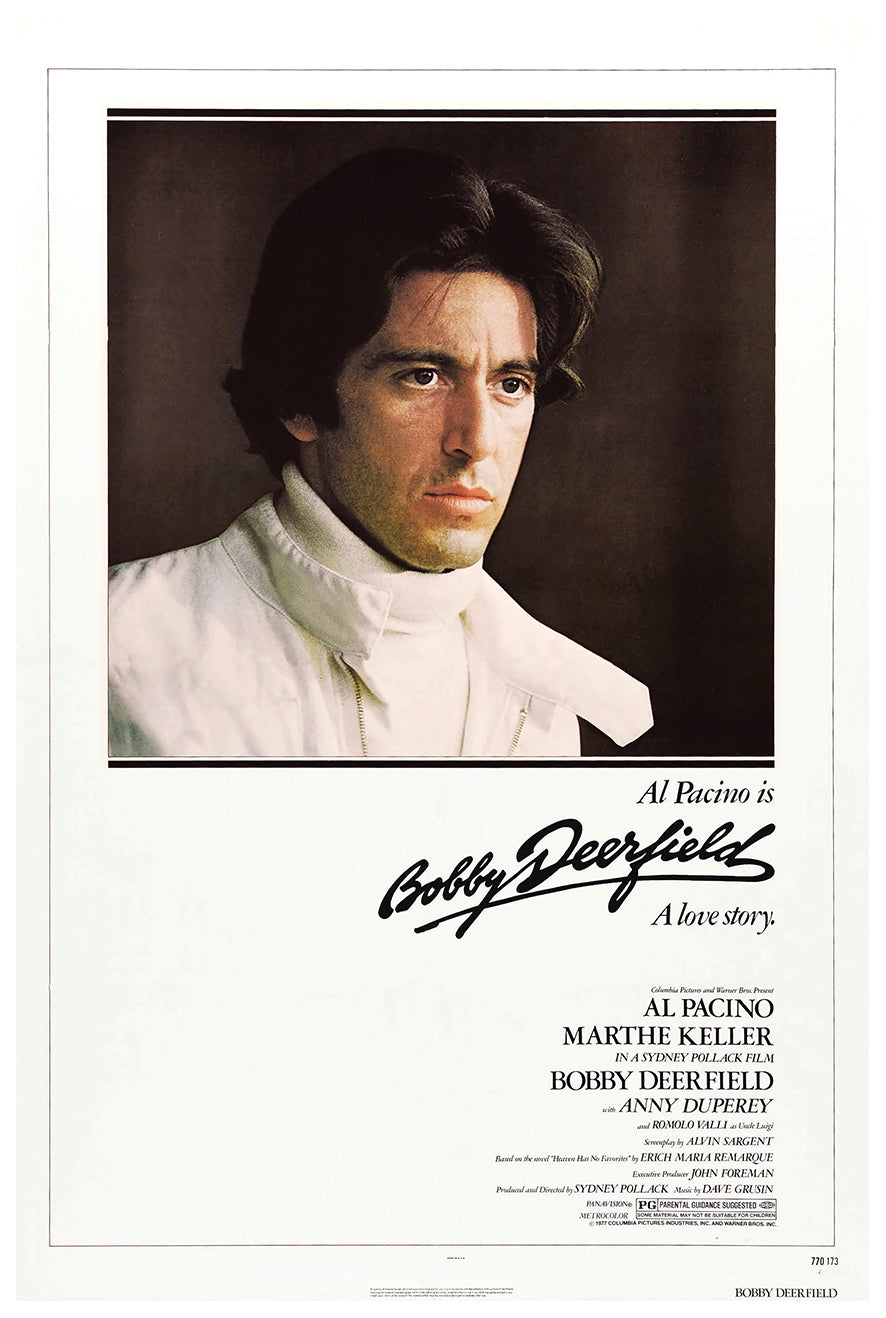 Bobby Deerfield 1977 - Al Pacino - US - Classic Movie Poster