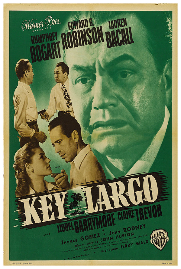 Key Largo - 1948 - French - Vintage Movie Poster