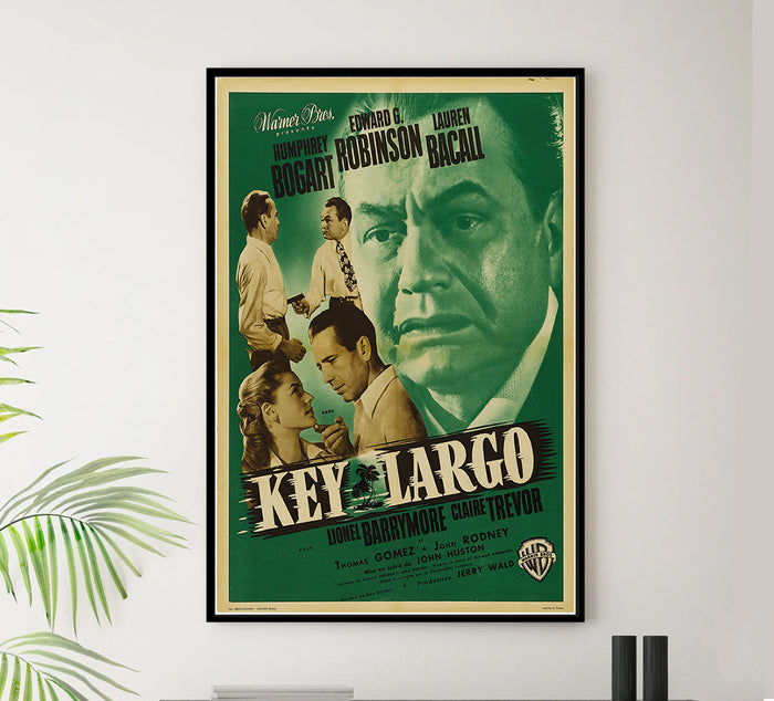 Key Largo - 1948 - French - Vintage Movie Poster