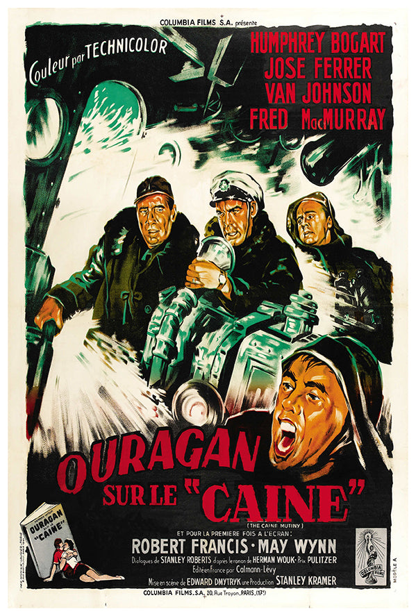 The Caine Mutiny - 1954 - French - Vintage Movie Poster