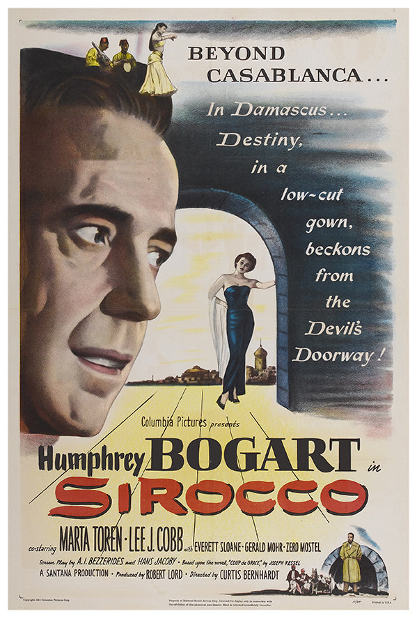 Sirocco - 1951 - Vintage Movie Poster