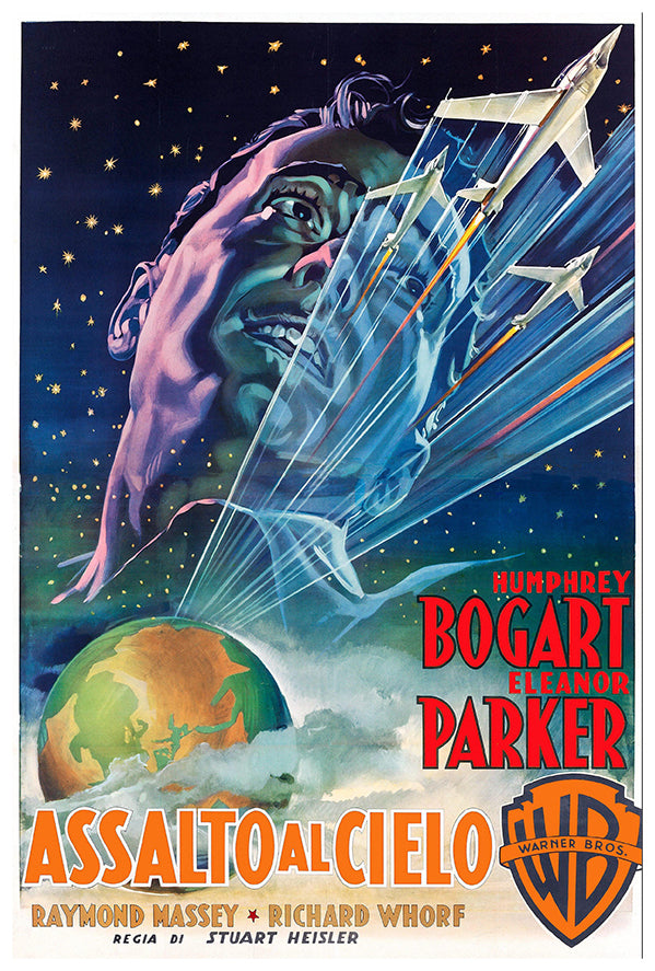 Chain Lightning 1950 - French - Vintage Movie Poster