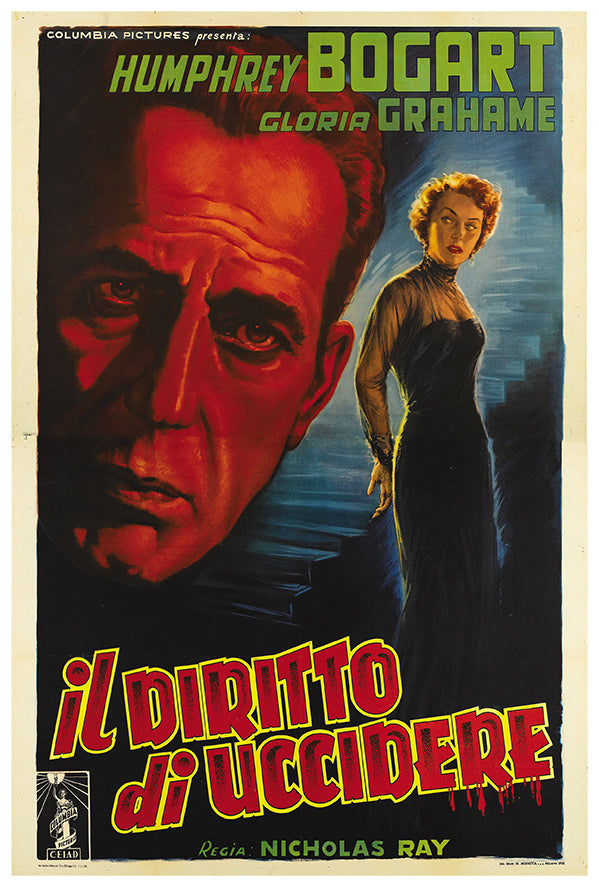 In a Lonely Place - 1950 - Italian - Vintage Movie Poster