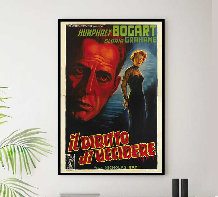 In a Lonely Place - 1950 - Italian - Vintage Movie Poster