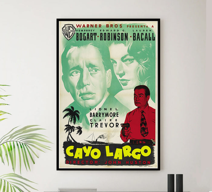 Key Largo - 1948 - Spanish - Vintage Movie Poster
