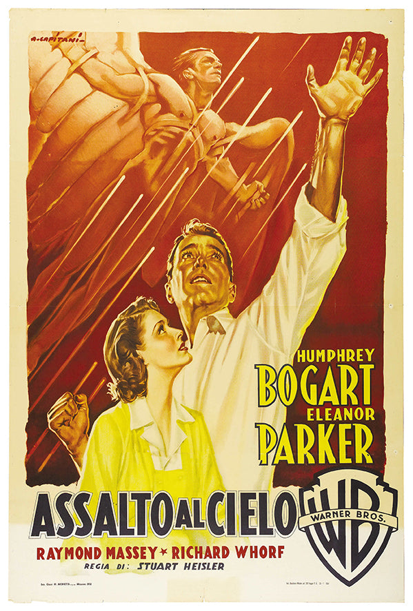 Chain Lightning - 1950 - Italian - Vintage Movie Poster