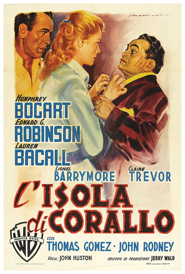 Key Largo - 1948 - Italian - Vintage Movie Poster