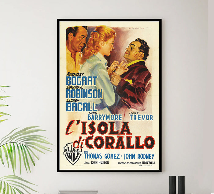 Key Largo - 1948 - Italian - Vintage Movie Poster