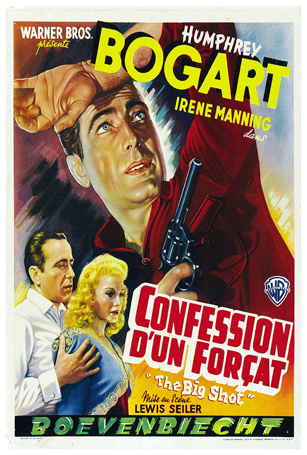 The Big Shot - 1942 - Belgium - Vintage Movie Poster