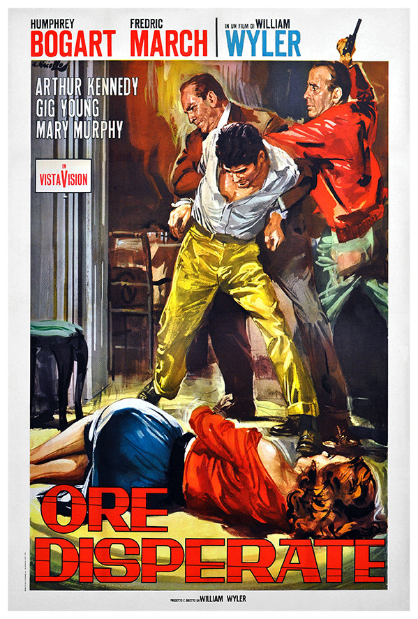 The Desperate Hours - 1955 - Italian - Vintage Movie Poster