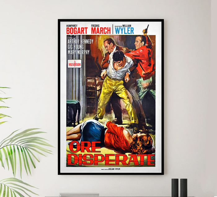 The Desperate Hours - 1955 - Italian - Vintage Movie Poster