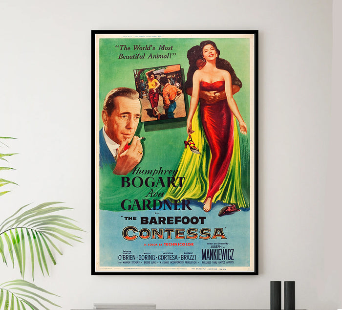 The Barefoot Contessaa - 1954 - Vintage Movie Poster