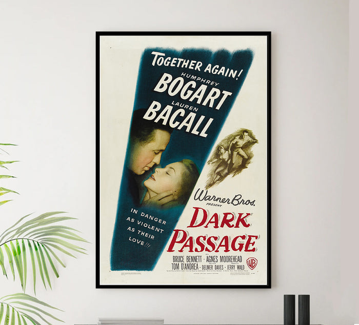 Dark Passage - 1947 - Vintage Movie Poster