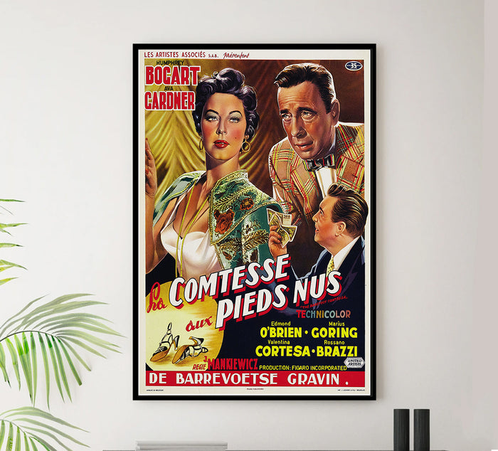 The Barefoot Contessa - 1954 - Vintage Movie Poster