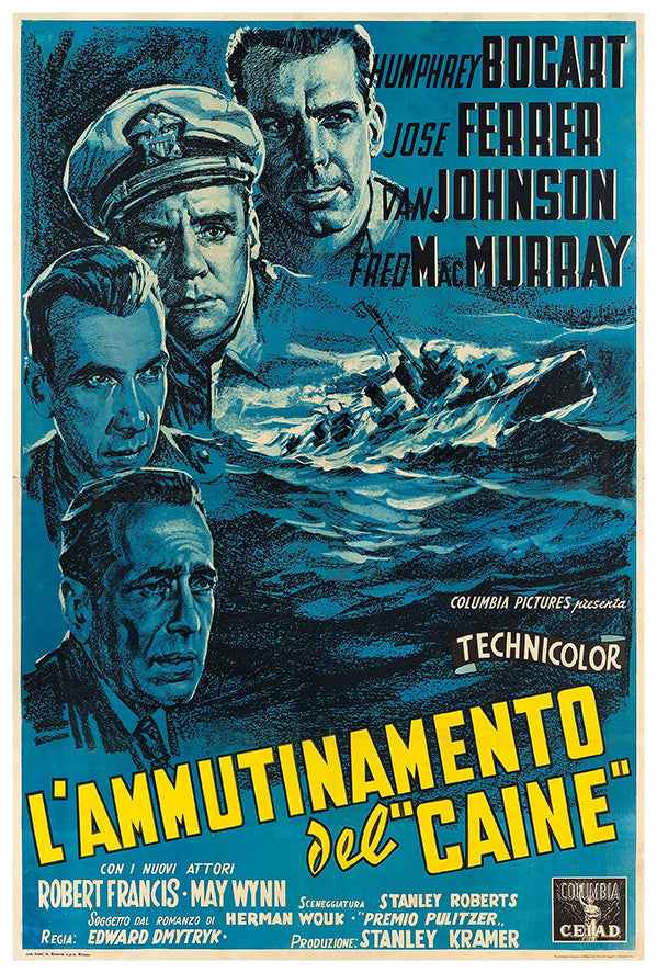 The Caine Mutiny - 1954 - Italian - Vintage Movie Poster