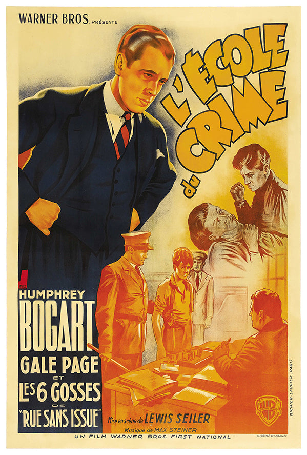 Crime School - 1938 - French - Vintage Movie Poster