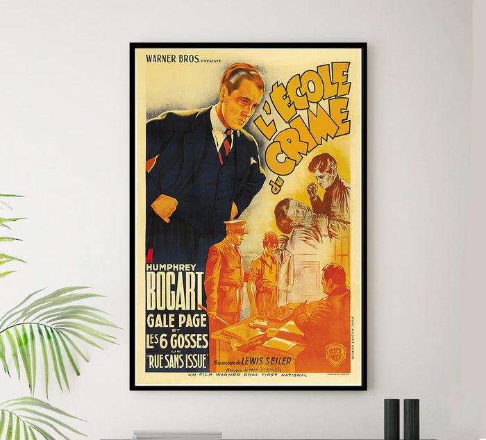 Crime School - 1938 - French - Vintage Movie Poster
