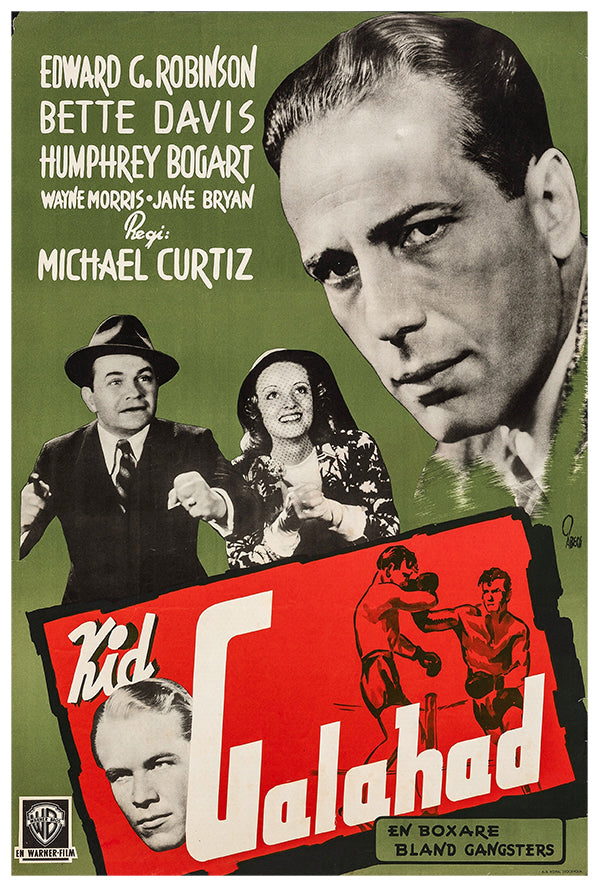 Kid Galahad - 1937 - Sweden - Vintage Movie Poster
