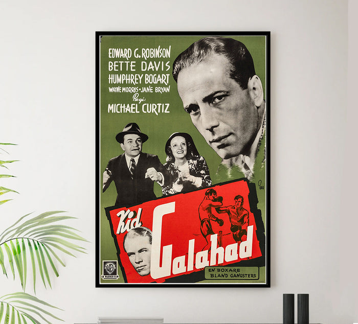 Kid Galahad - 1937 - Sweden - Vintage Movie Poster
