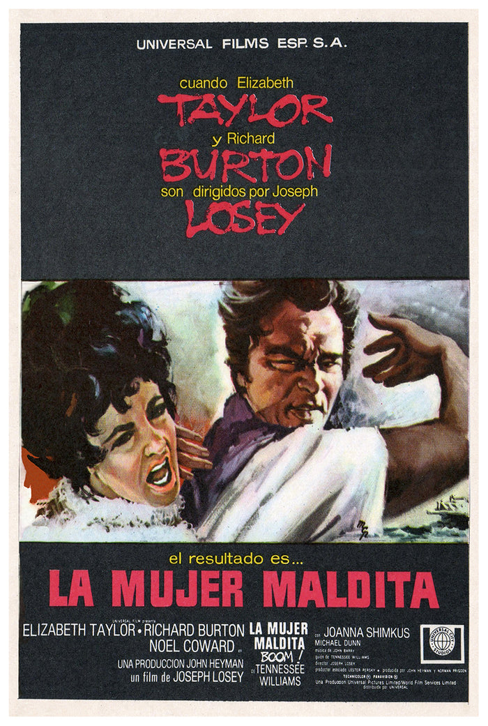 Boom 1968 - Richard Burton - Spain - Classic Movie Poster