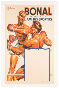 French Boxing - 1940s - Vintage Boxing Poster