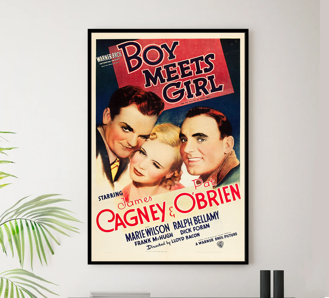 Boy Meets Girl 1938 - James Cagney - US - Classic Movie Poster