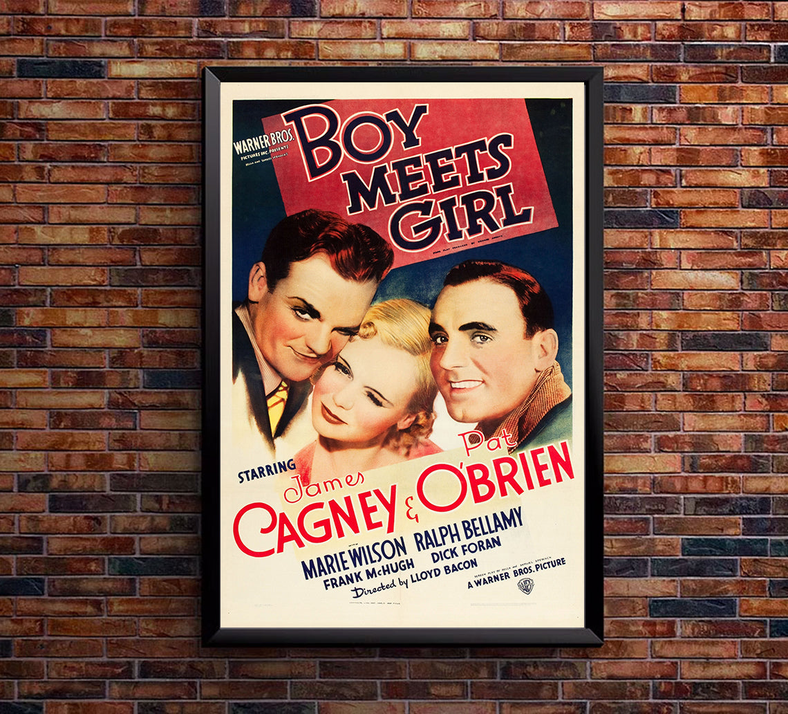 Boy Meets Girl 1938 - James Cagney - US - Classic Movie Poster