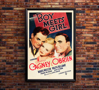 Boy Meets Girl 1938 - James Cagney - US - Classic Movie Poster