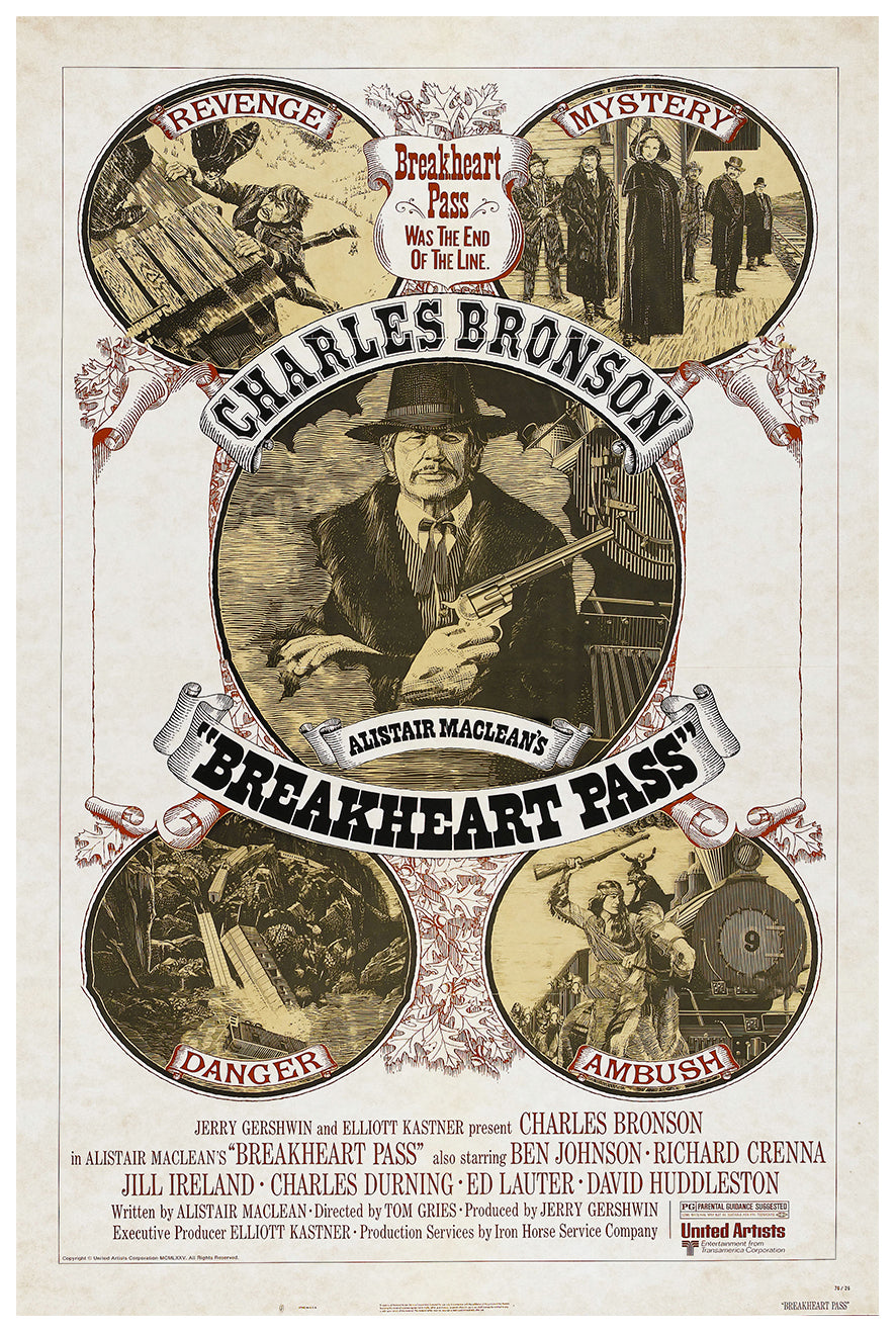 Breakheart Pass 1975 - Charles Bronson - US (2) - Classic Movie Poster