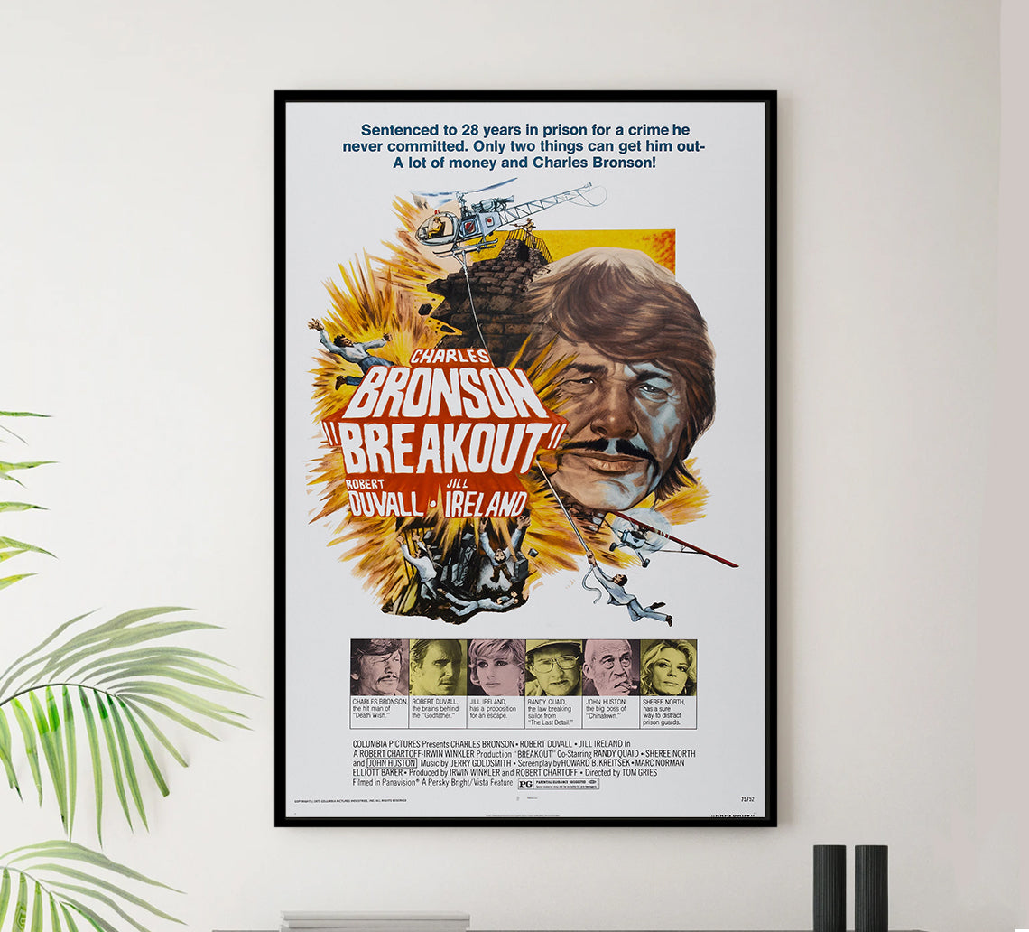 Breakout 1975 - Charles Bronson - US - Classic Movie Poster