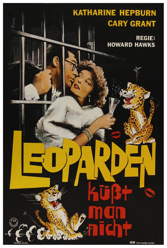 Bringing Up Baby 1938 - Cary Grant - Germany - Classic Movie Poster