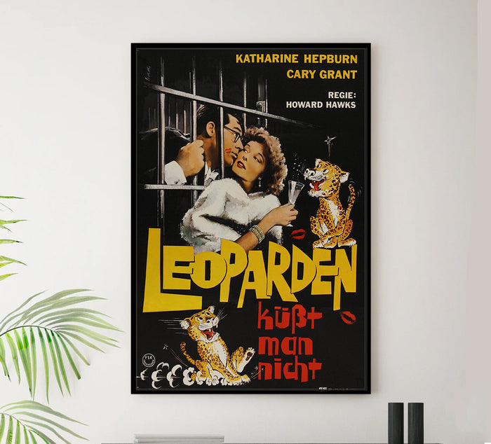 Bringing Up Baby 1938 - Cary Grant - Germany - Classic Movie Poster