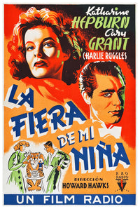 Bringing Up Baby 1938 - Cary Grant - Spain - Classic Movie Poster