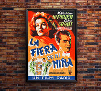 Bringing Up Baby 1938 - Cary Grant - Spain - Classic Movie Poster