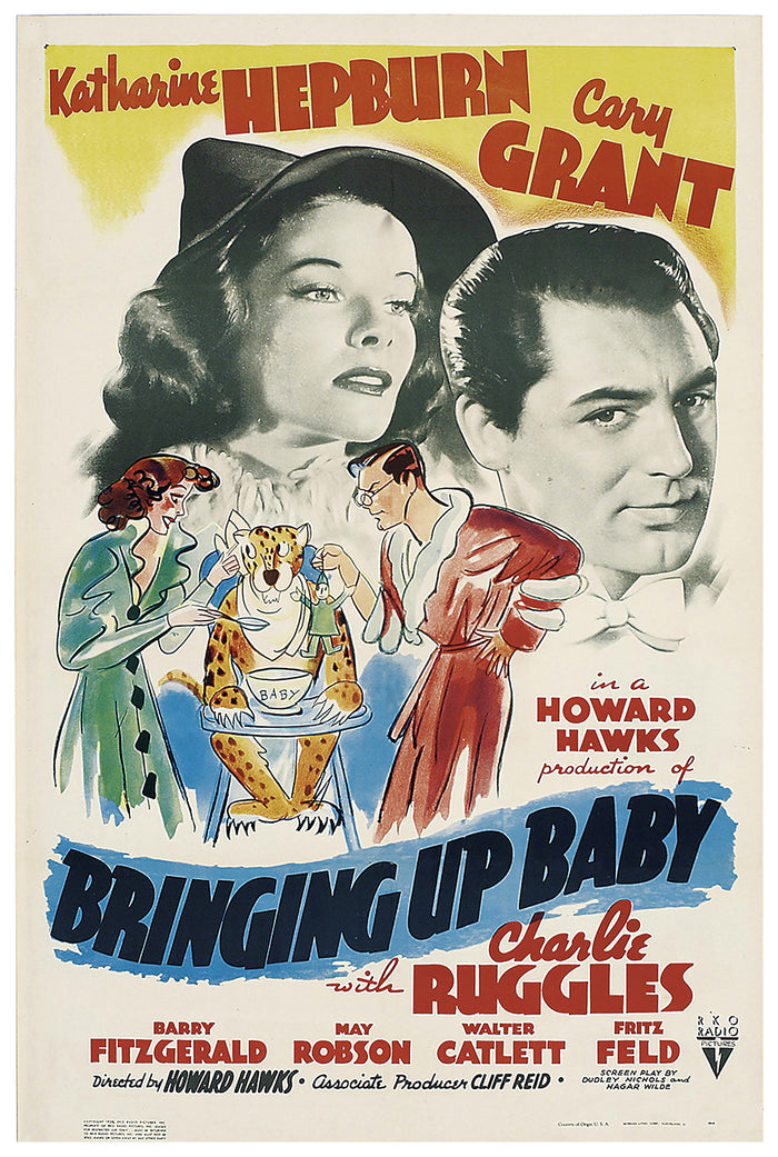 Bringing Up Baby 1938 - Cary Grant - US - Classic Movie Poster