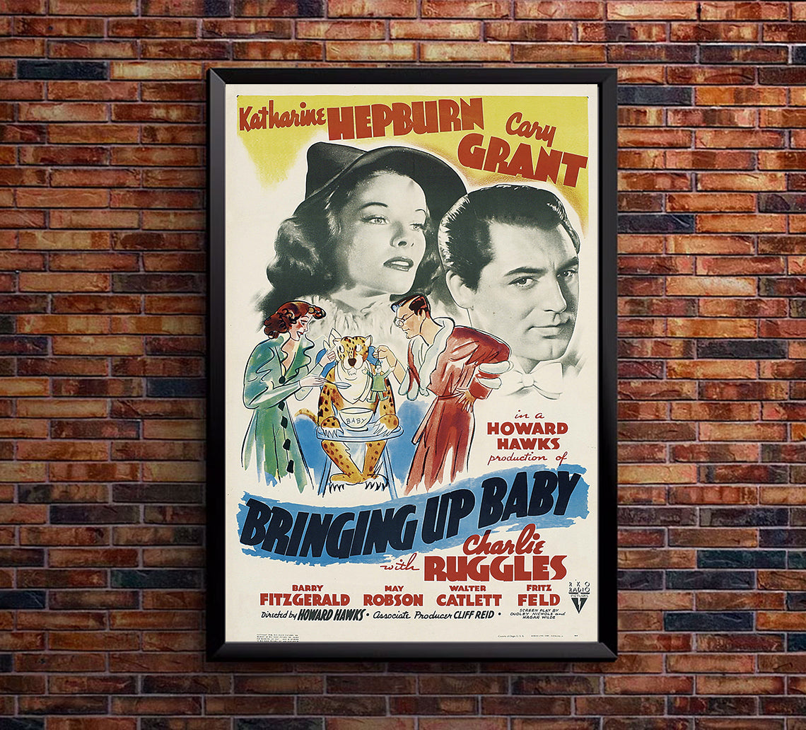 Bringing Up Baby 1938 - Cary Grant - US - Classic Movie Poster