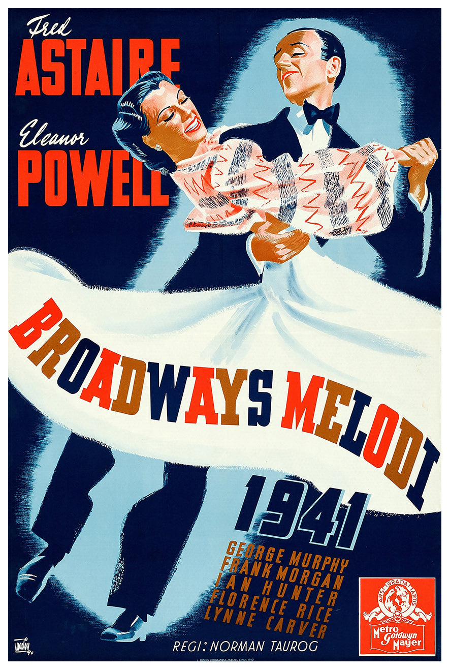 Broadway Melody of 1940 - Sweden - Classic Movie Poster
