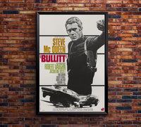 Bullitt 1968 - French - Steve McQueen - Vintage Classic Movie Poster