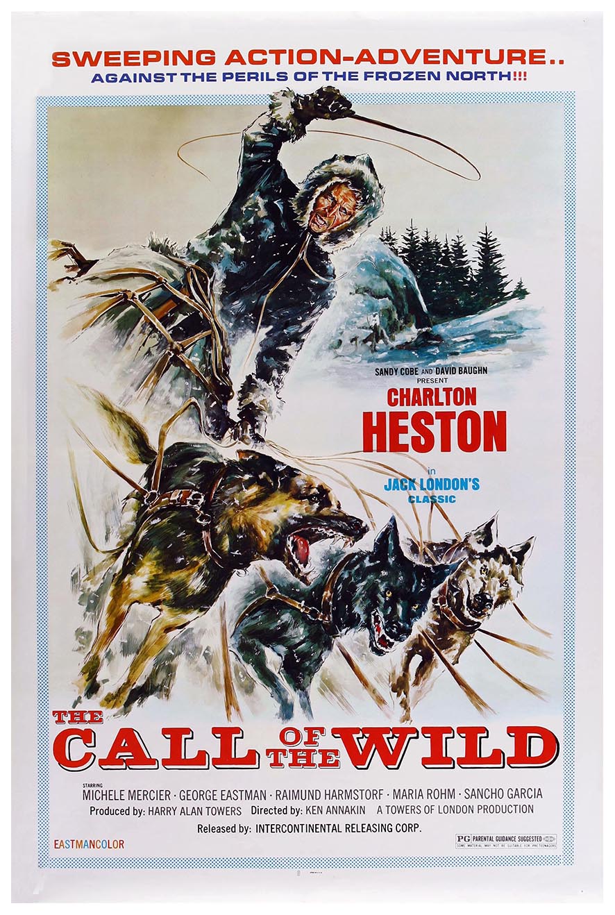 Call of the Wild 1972 - Charlton Heston - Vintage Classic Movie Poster